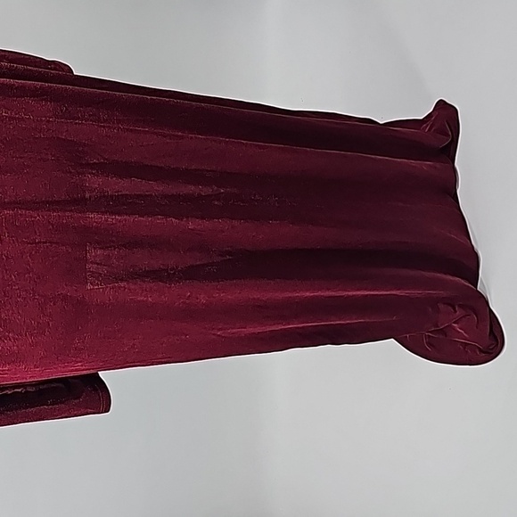 Ashley Stewart Long Maxi Duster Cardigan Liteweight Burgundy Wine Color - Picture 6 of 14